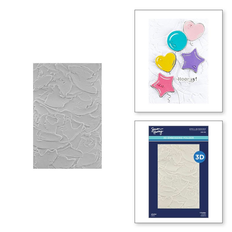 Spellbinders Embossing Folder, Plaster, Birthday Bash - Image 2